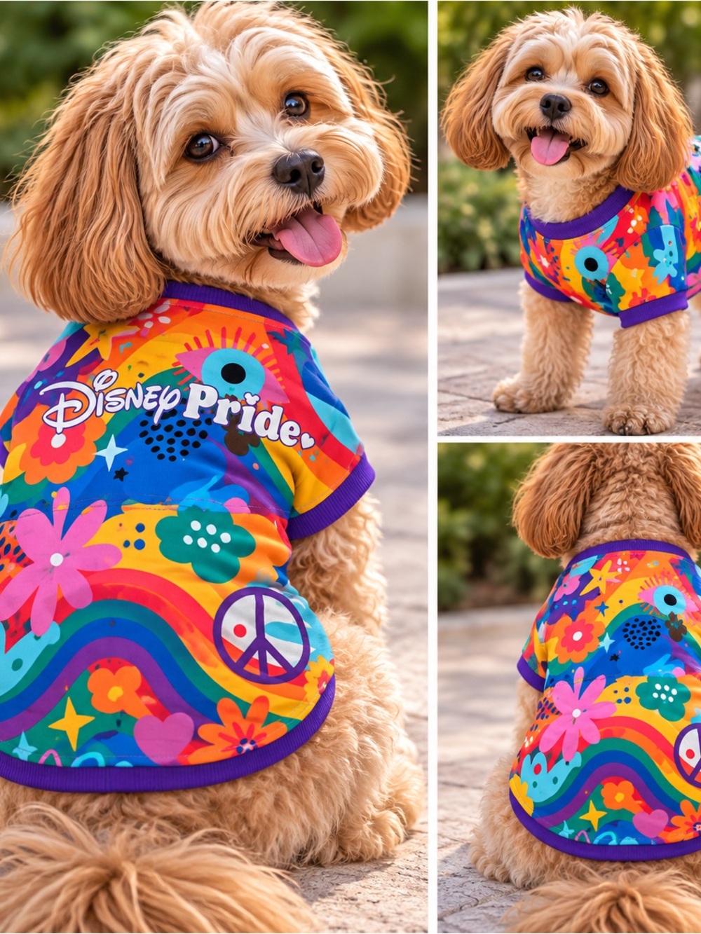Disney Pride Collection Mickey Mouse Spirit Jersey Dog Shirt S NWT